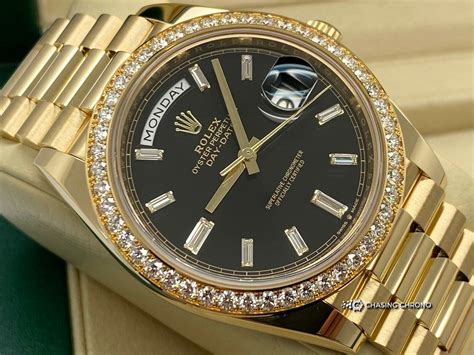 rolex day date 18 karat gold|rolex day date smooth bezel.